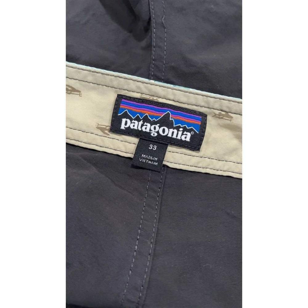 Patagonia Mens Board Shorts Swim Trunks Floral‎ Waistband Size 33